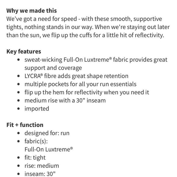 Lululemon Speed Tight III Luxtreme
Sea Side Silver Fox Alberta Lake / Naval Blue - Picture 4 of 12